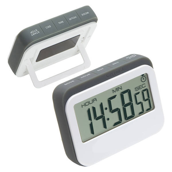 Soft-Touch Widescreen Kitchen Timer and Clock