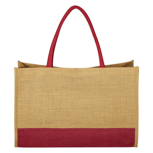 Jute Box Tote Bag