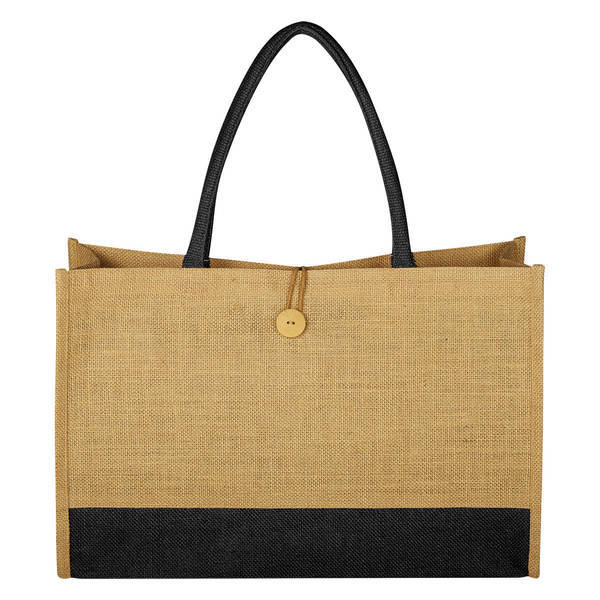 Jute Box Tote Bag