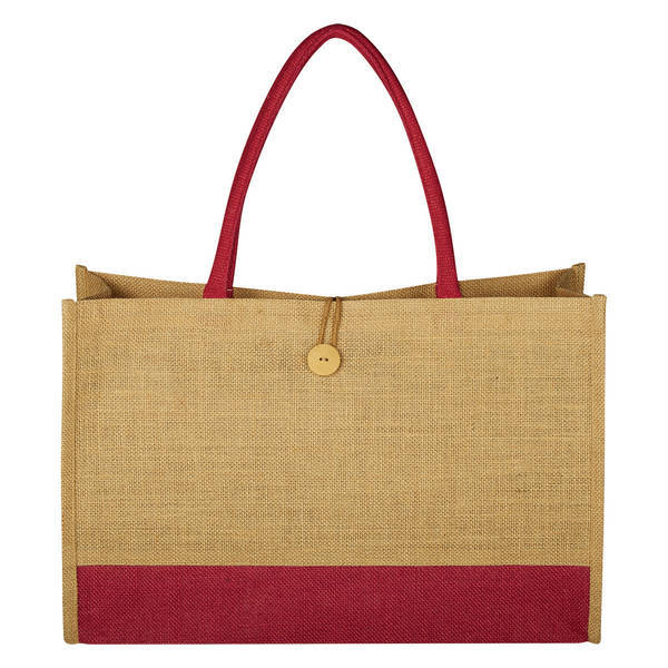 Jute Box Tote Bag