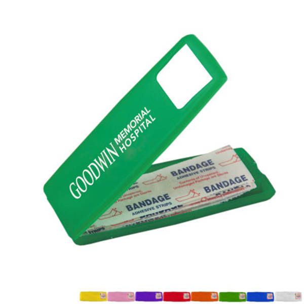 Easy Open Bandage Dispenser with Standard Bandages