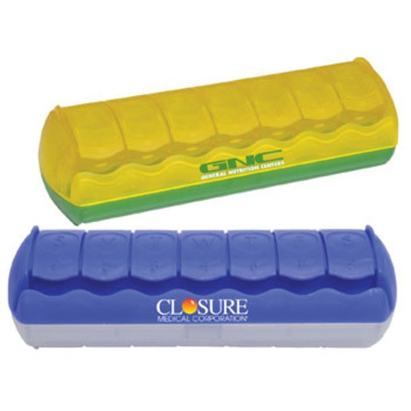 Seven Day Morning & Night Med Minder Strip Pillbox, 7"