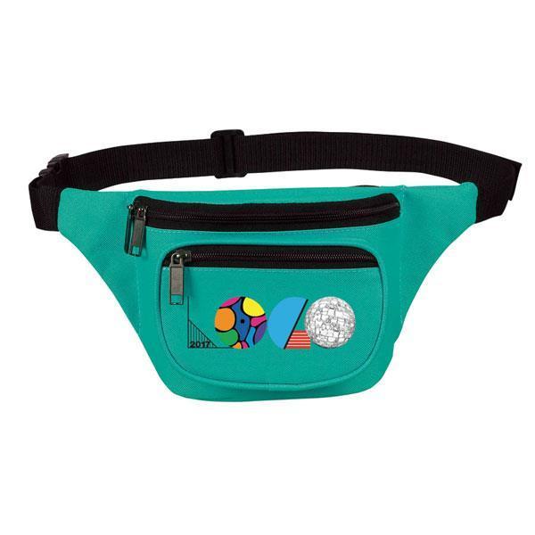 Three-Zipper 600D Polyester Fanny Pack