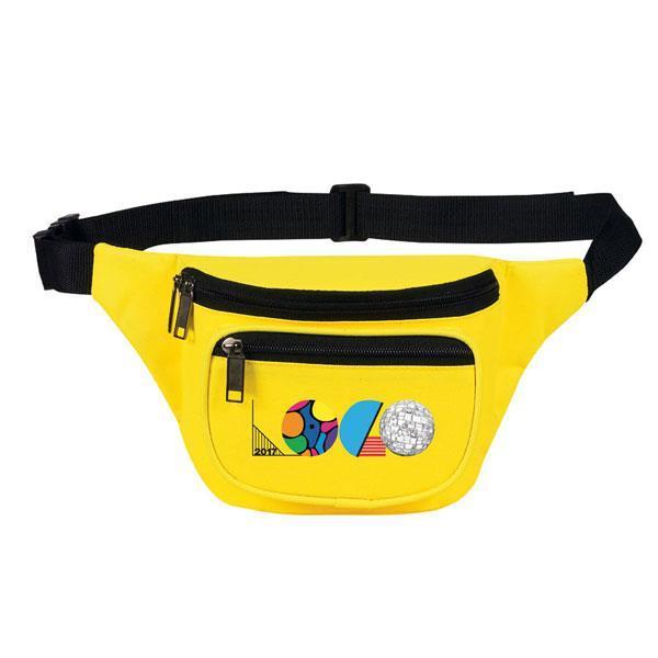Three-Zipper 600D Polyester Fanny Pack