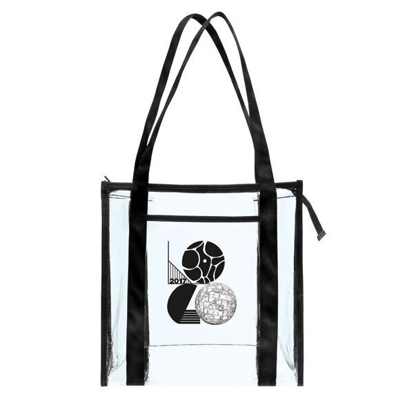Transparent PVC Zip Tote