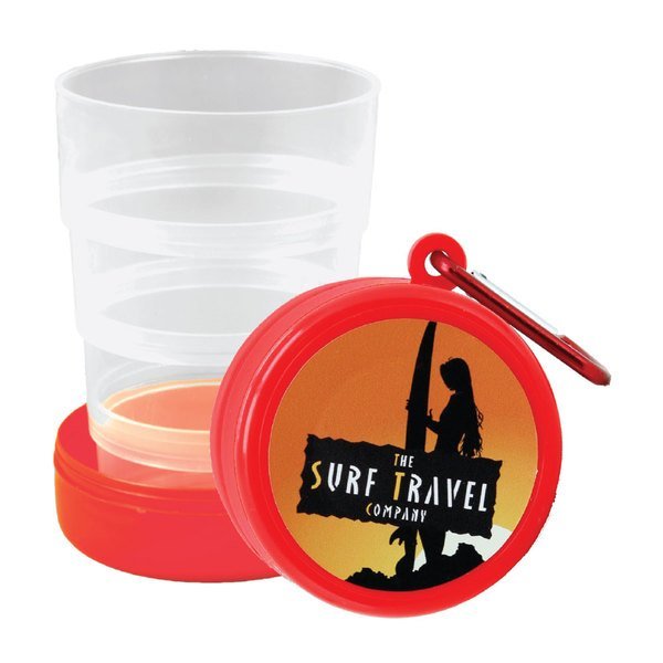 Travel Pop-Up Cup with Pillbox, 6oz.