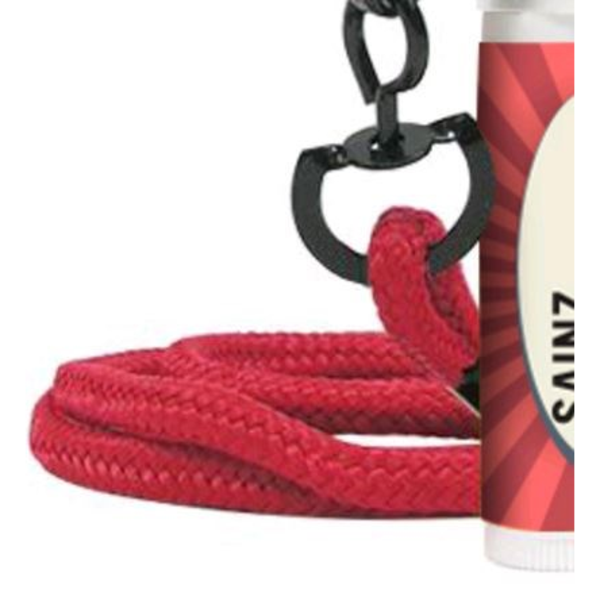 Basic Values™ Lip Balm  in White Tube w/ Hook Cap & Lanyard