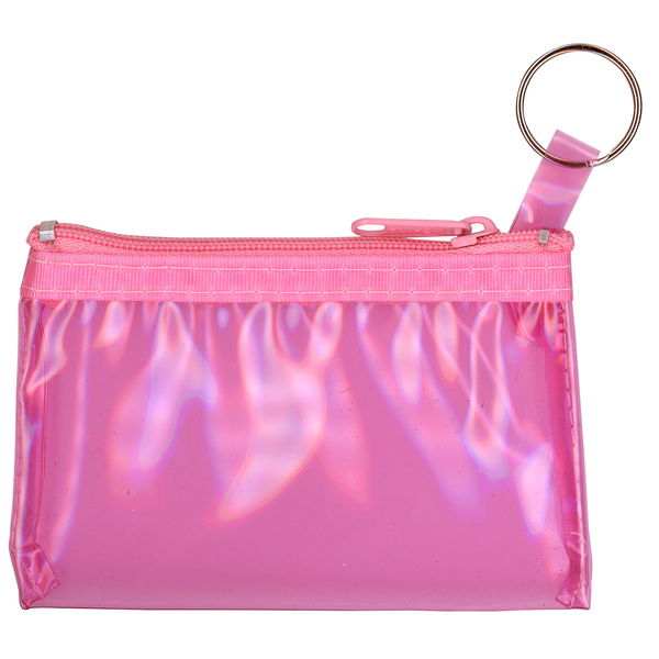 Key Ring Translucent Zippered Pouch