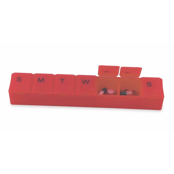 Jumbo Weekly Strip Pillbox, 8"