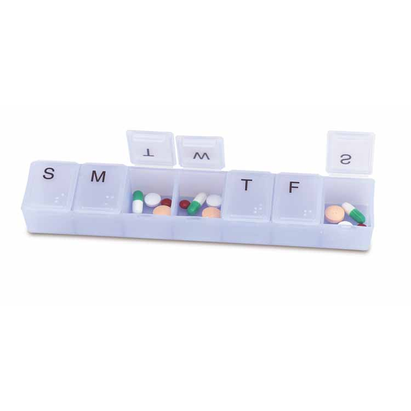 Jumbo Weekly Strip Pillbox, 8"