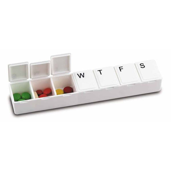 Jumbo Weekly Strip Pillbox, 8"