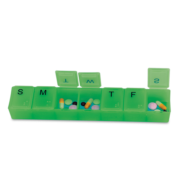 Jumbo Weekly Strip Pillbox, 8"