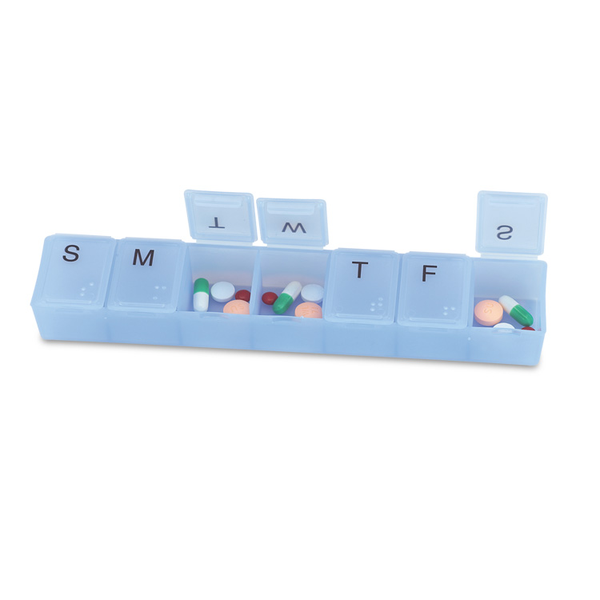 Jumbo Weekly Strip Pillbox, 8"