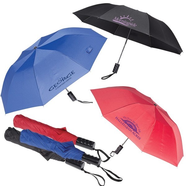 Basic Auto Open Folding Umbrella, 42" Arc