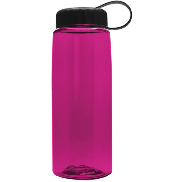 Flair Tritan™ Wide Mouth Sports Bottle, 26oz. - Tethered Lid