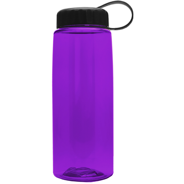 Flair Tritan™ Wide Mouth Sports Bottle, 26oz. - Tethered Lid