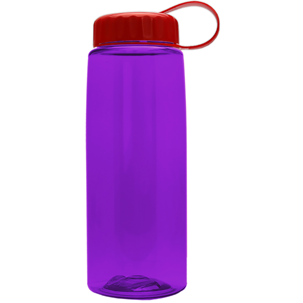 Flair Tritan™ Wide Mouth Sports Bottle, 26oz. - Tethered Lid