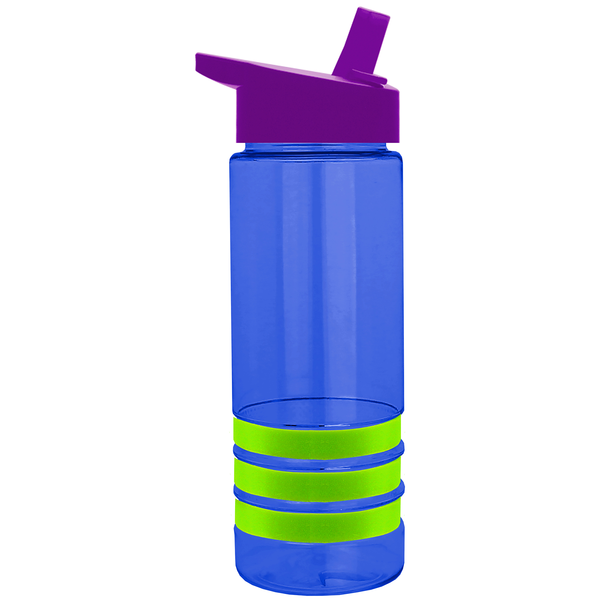 Sergeant Tritan™ Stripe Bottle, 24oz. - Flip Straw Lid