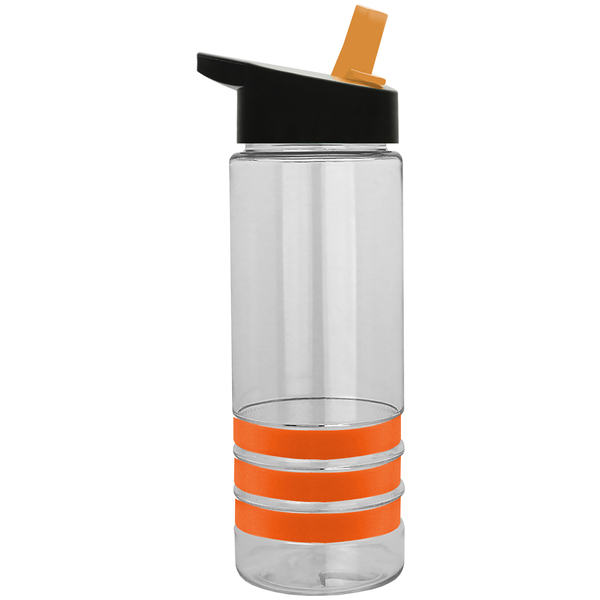Sergeant Tritan™ Stripe Bottle, 24oz. - Flip Straw Lid