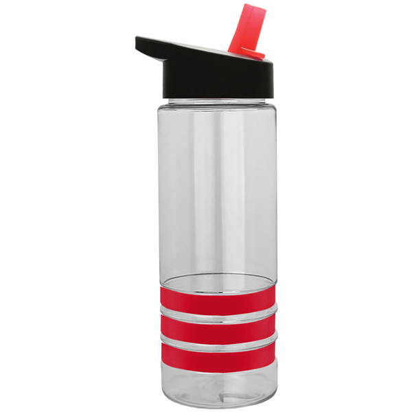 Sergeant Tritan™ Stripe Bottle, 24oz. - Flip Straw Lid