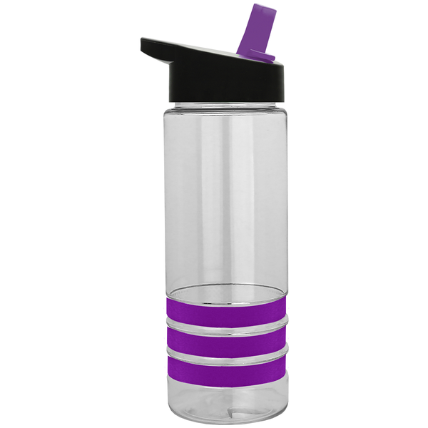 Sergeant Tritan™ Stripe Bottle, 24oz. - Flip Straw Lid