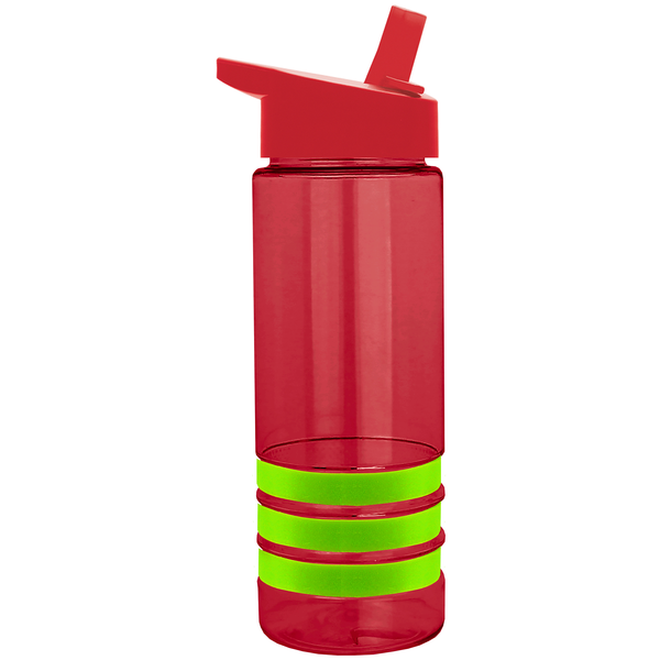 Sergeant Tritan™ Stripe Bottle, 24oz. - Flip Straw Lid