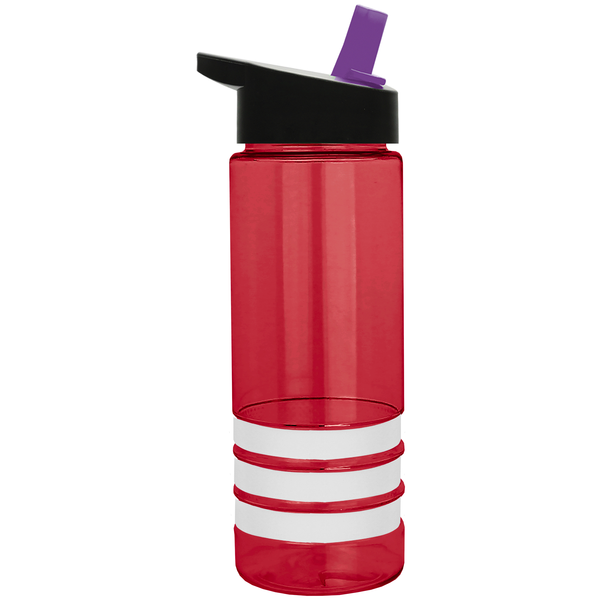 Sergeant Tritan™ Stripe Bottle, 24oz. - Flip Straw Lid