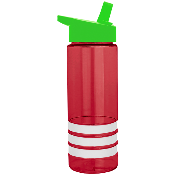 Sergeant Tritan™ Stripe Bottle, 24oz. - Flip Straw Lid