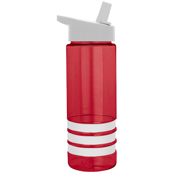 Sergeant Tritan™ Stripe Bottle, 24oz. - Flip Straw Lid