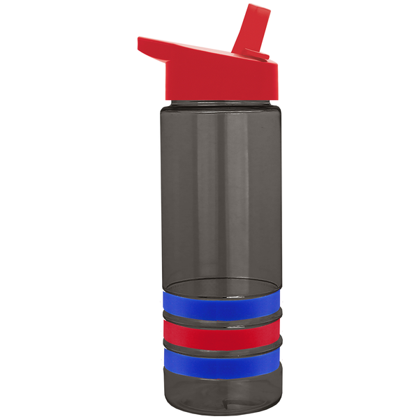 Sergeant Tritan™ Stripe Bottle, 24oz. - Flip Straw Lid