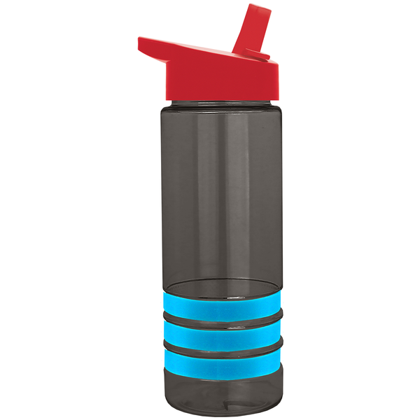 Sergeant Tritan™ Stripe Bottle, 24oz. - Flip Straw Lid