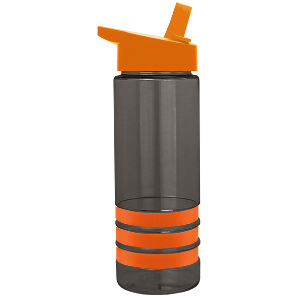 Sergeant Tritan™ Stripe Bottle, 24oz. - Flip Straw Lid