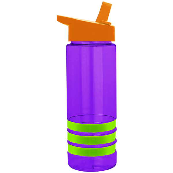 Sergeant Tritan™ Stripe Bottle, 24oz. - Flip Straw Lid