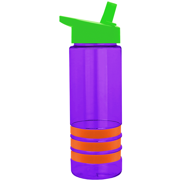 Sergeant Tritan™ Stripe Bottle, 24oz. - Flip Straw Lid
