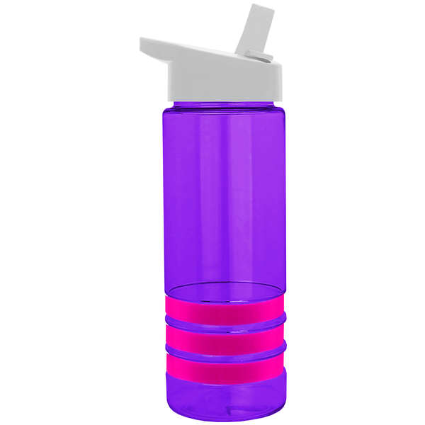 Sergeant Tritan™ Stripe Bottle, 24oz. - Flip Straw Lid