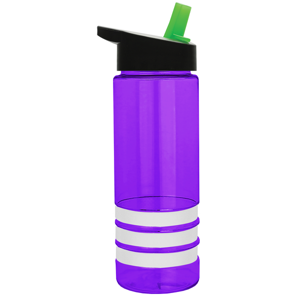 Sergeant Tritan™ Stripe Bottle, 24oz. - Flip Straw Lid