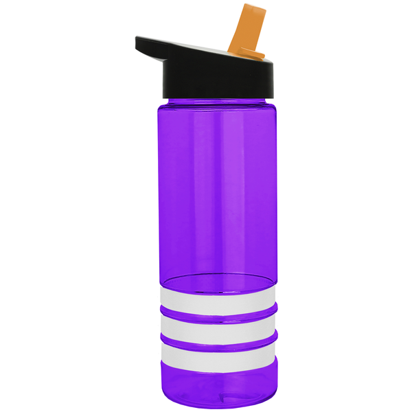 Sergeant Tritan™ Stripe Bottle, 24oz. - Flip Straw Lid