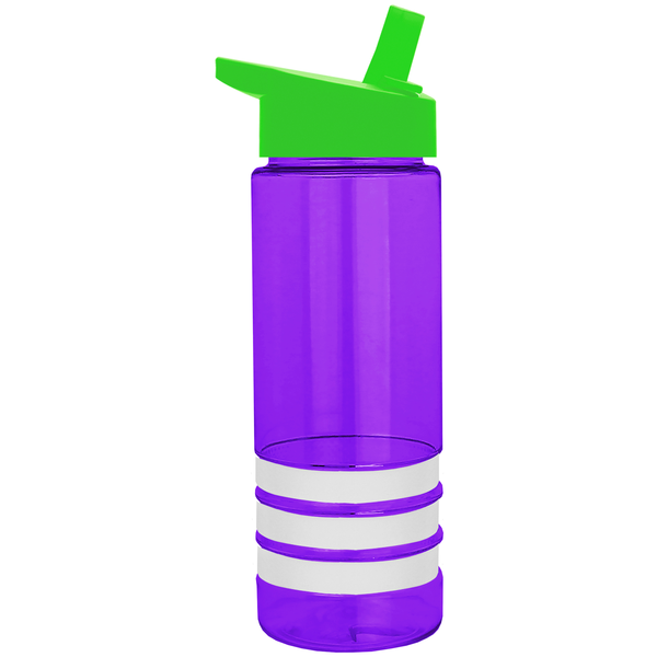 Sergeant Tritan™ Stripe Bottle, 24oz. - Flip Straw Lid