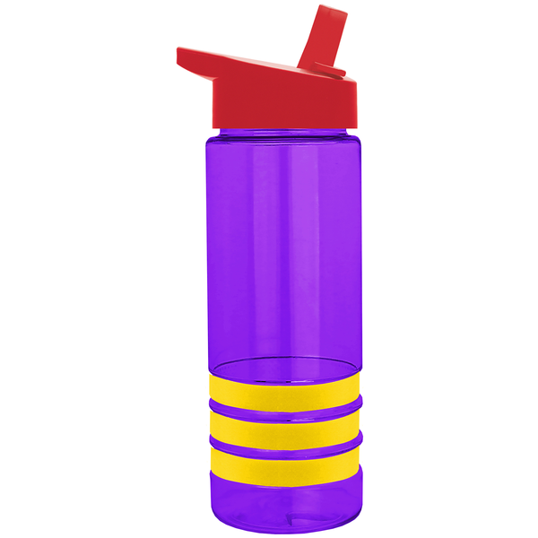 Sergeant Tritan™ Stripe Bottle, 24oz. - Flip Straw Lid