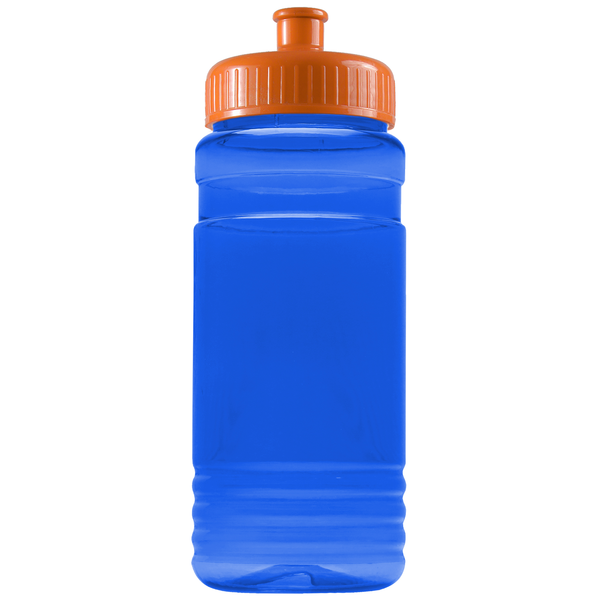 Groove Tritan™ Transparent Sports Bottle, 20oz. - Push Pull Lid