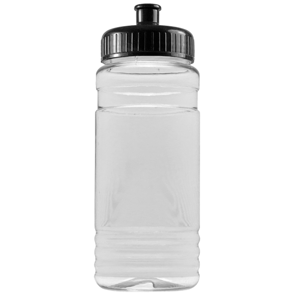 Groove Tritan™ Transparent Sports Bottle, 20oz. - Push Pull Lid