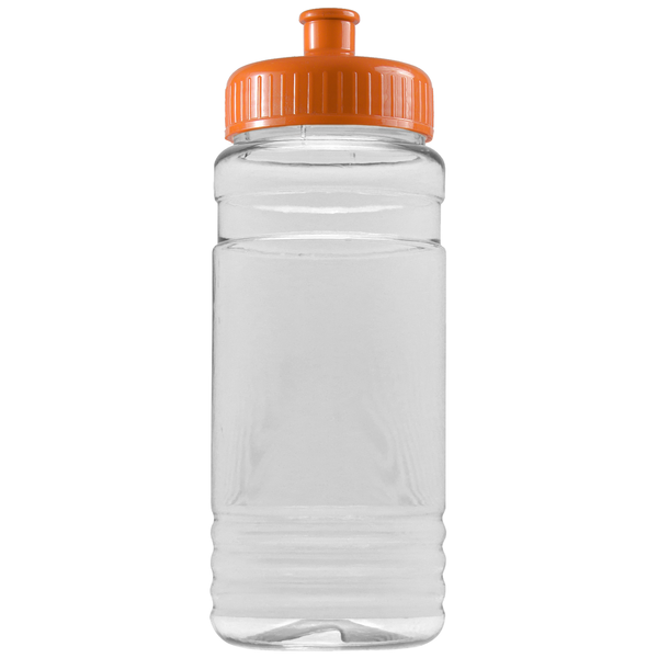 Groove Tritan™ Transparent Sports Bottle, 20oz. - Push Pull Lid
