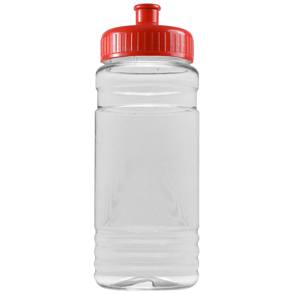 Groove Tritan™ Transparent Sports Bottle, 20oz. - Push Pull Lid