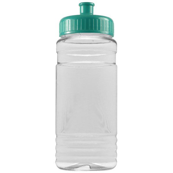 Groove Tritan™ Transparent Sports Bottle, 20oz. - Push Pull Lid
