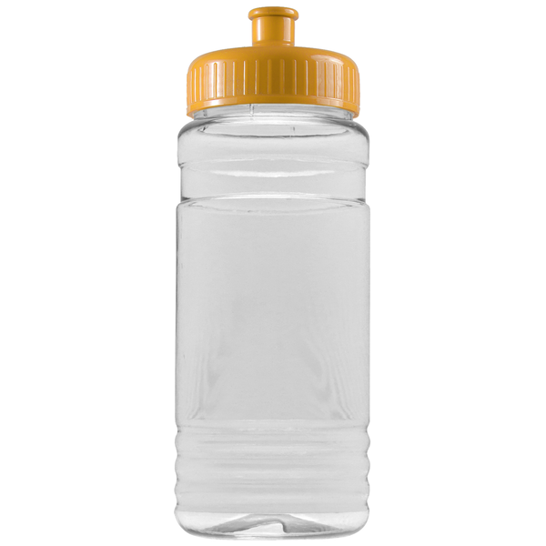 Groove Tritan™ Transparent Sports Bottle, 20oz. - Push Pull Lid