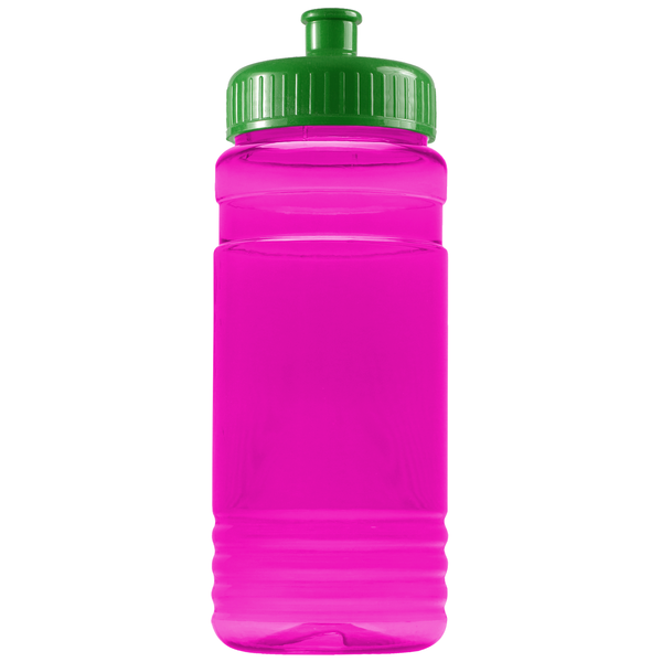 Groove Tritan™ Transparent Sports Bottle, 20oz. - Push Pull Lid