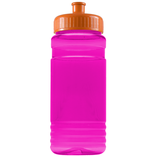 Groove Tritan™ Transparent Sports Bottle, 20oz. - Push Pull Lid