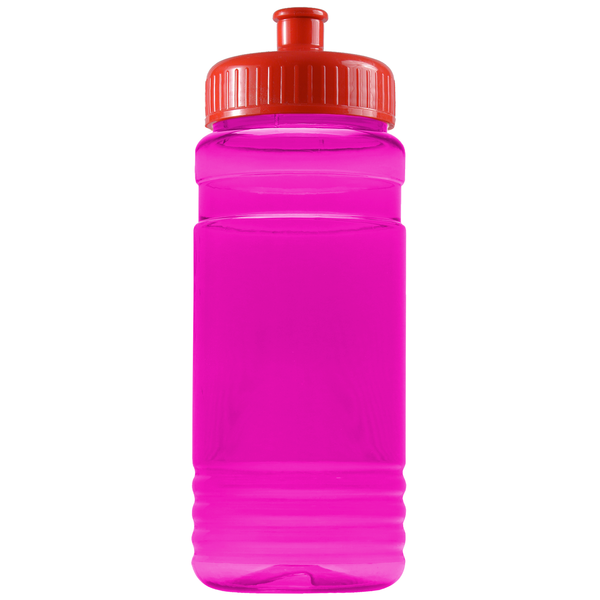 Groove Tritan™ Transparent Sports Bottle, 20oz. - Push Pull Lid