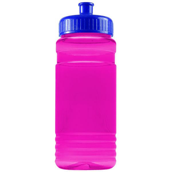 Groove Tritan™ Transparent Sports Bottle, 20oz. - Push Pull Lid