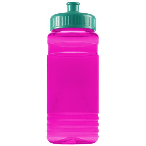 Groove Tritan™ Transparent Sports Bottle, 20oz. - Push Pull Lid